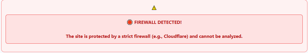 Firewall Warning